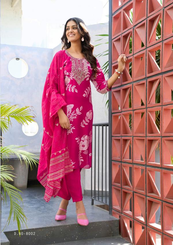 Ossm Muskan Vol 08 Chanderi Modal Foil Printed Top Bottom With Dupatta