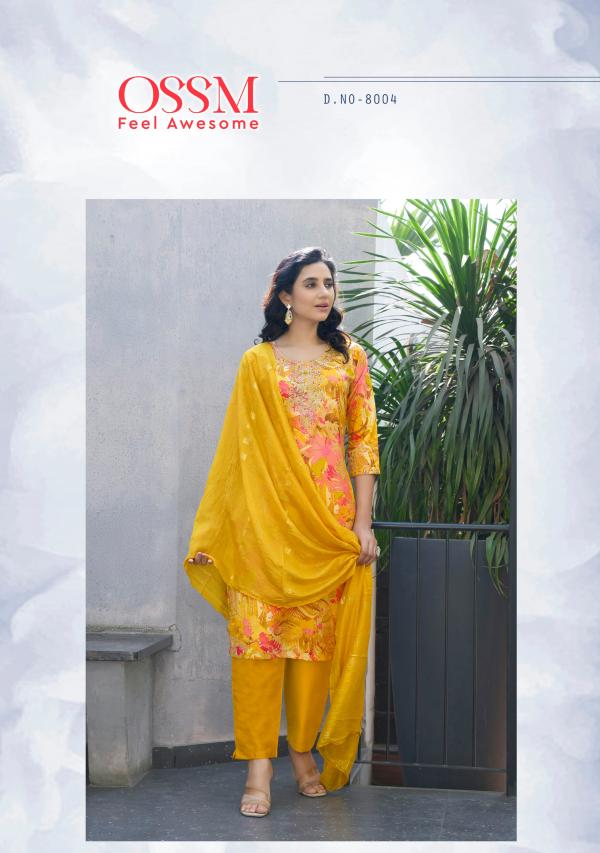 Ossm Muskan Vol 08 Chanderi Modal Foil Printed Top Bottom With Dupatta