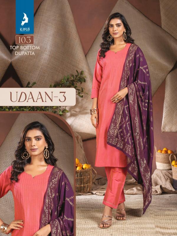 Kaya Udaan 3 Silk Kurti Bottom With Dupatta Collection