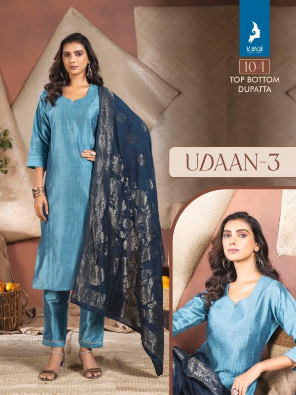 Kaya Udaan 3 Silk Kurti Bottom With Dupatta Collection