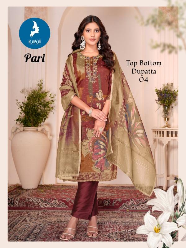 Kaya Pari Fancy Kurti Bottom With Dupatta Collection