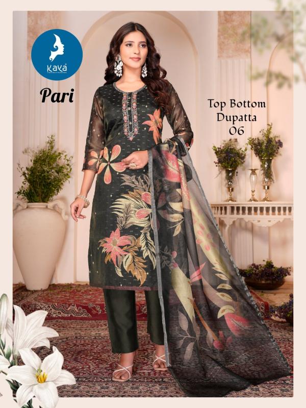 Kaya Pari Fancy Kurti Bottom With Dupatta Collection