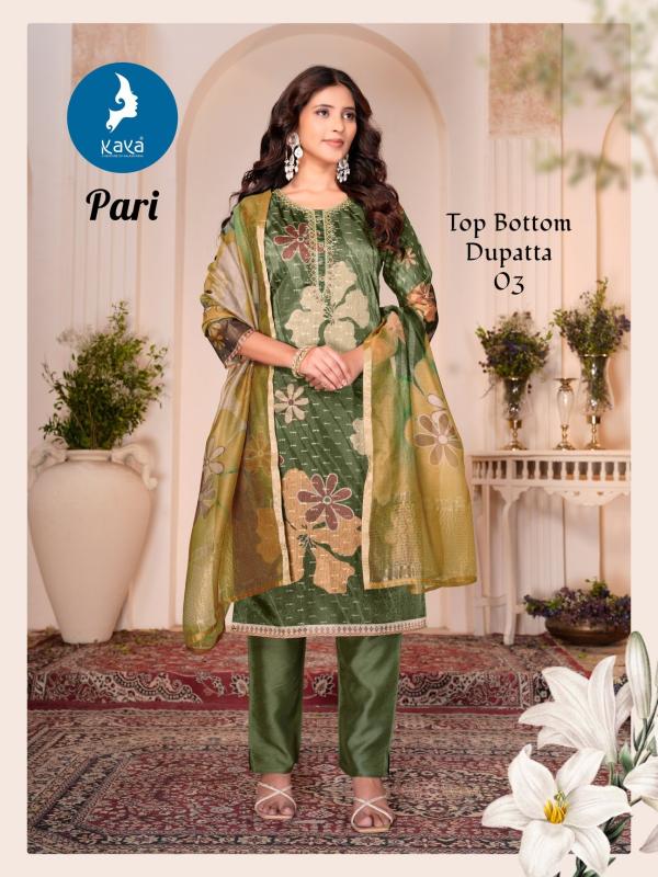 Kaya Pari Fancy Kurti Bottom With Dupatta Collection