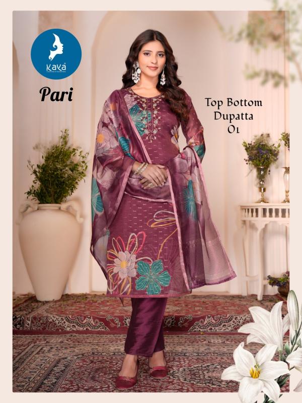 Kaya Pari Fancy Kurti Bottom With Dupatta Collection