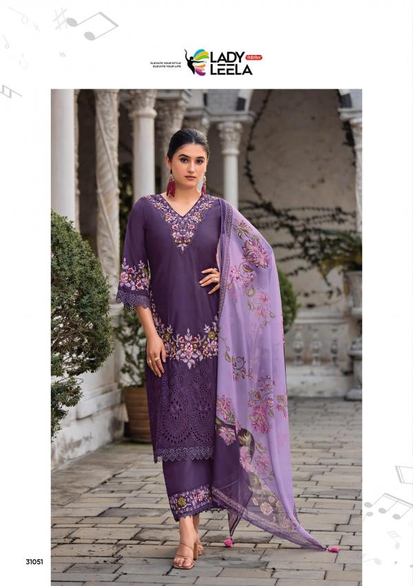 Lady Leela Vara Viscose Embroidered Kurti Pant With Dupatta Collection