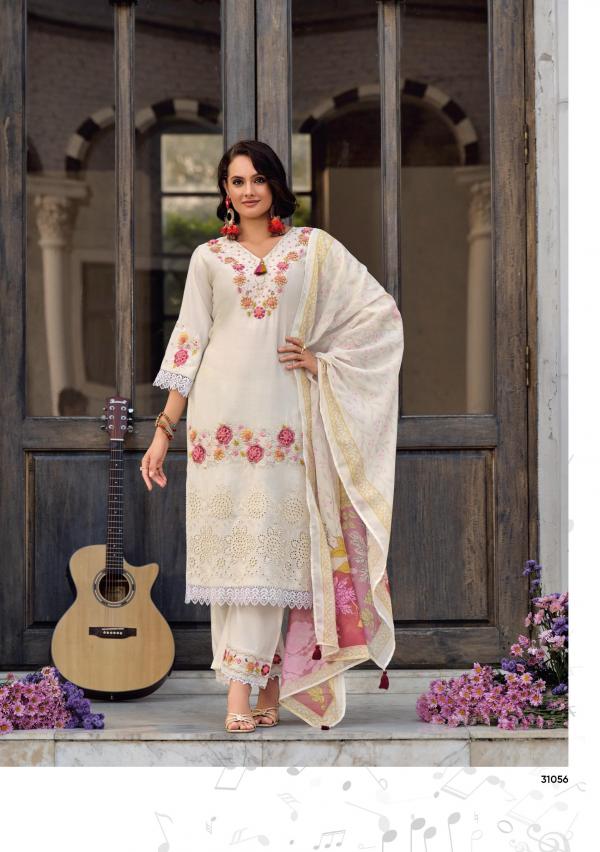 Lady Leela Vara Viscose Embroidered Kurti Pant With Dupatta Collection