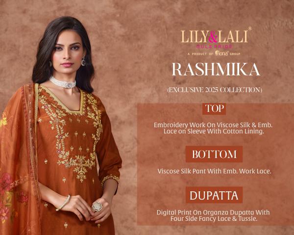 Lily And Lali Rashmika Viscose Silk Kurti Bottom With Dupatta