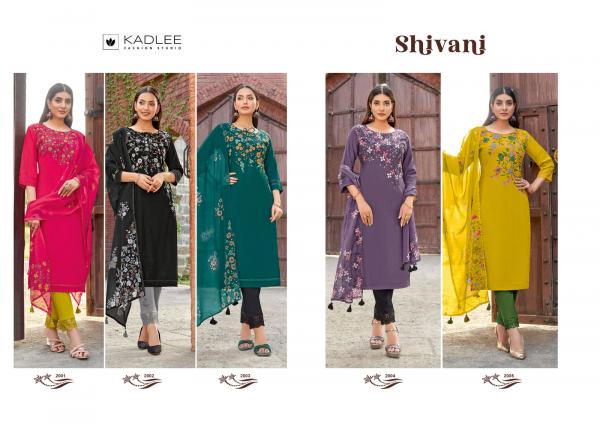 Kadlee Shivani Viscose Weaving Kurti Bottom With Dupatta Collection