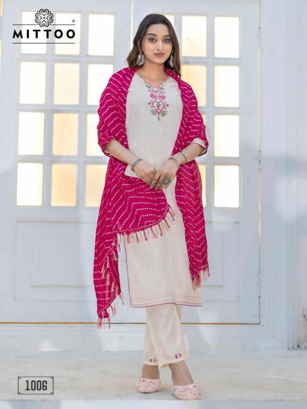 Mittoo Nitika Vatican Top Bottom With Dupatta Collection