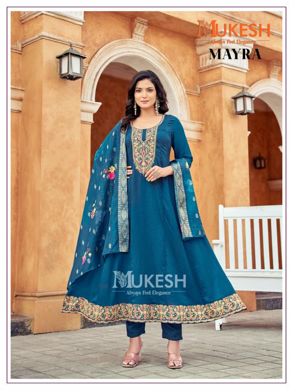 Mukesh Mayra Embroidered Top Bottom With Dupatta Collection