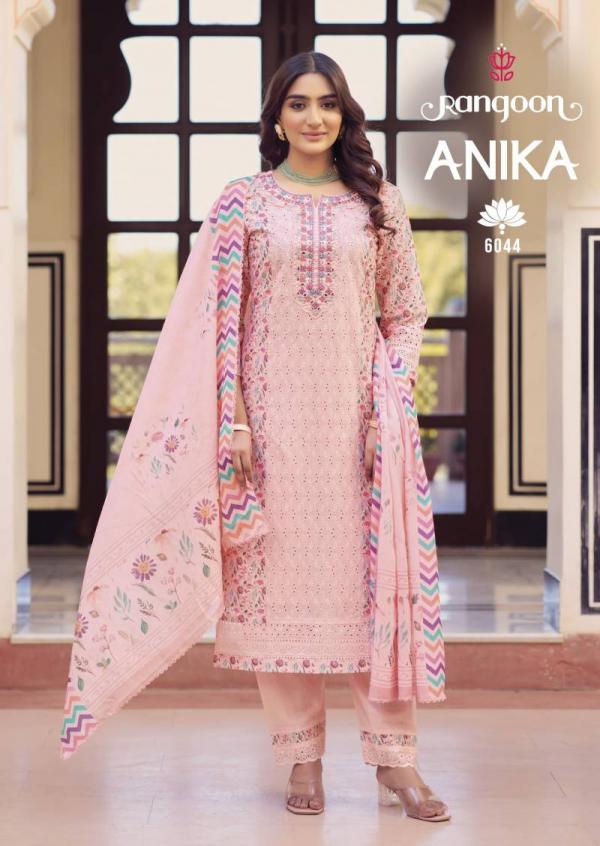 Rangoon Anika Cotton With Khatli Handwork Kurti Bottom With Dupatta