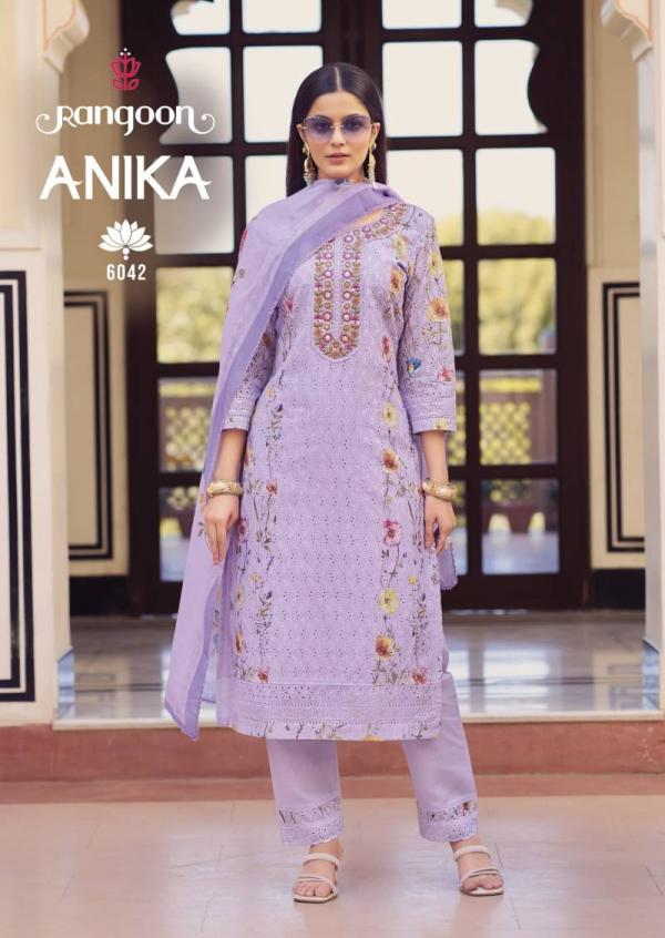 Rangoon Anika Cotton With Khatli Handwork Kurti Bottom With Dupatta