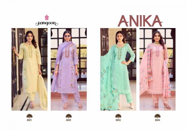 Rangoon Anika Cotton With Khatli Handwork Kurti Bottom With Dupatta