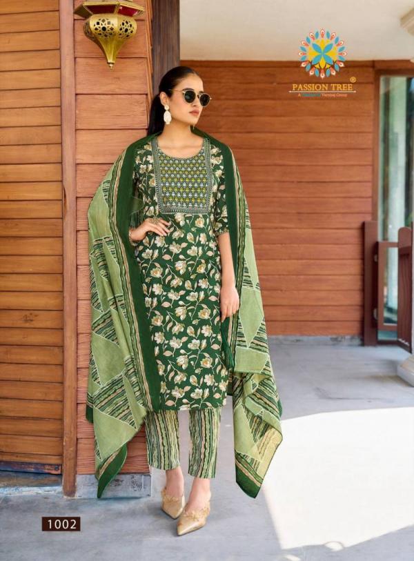 Priyanshi Vol 1 By Passion Tree Cotton Printed Ready Made Collection