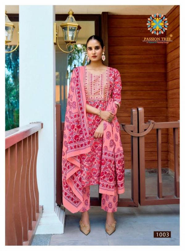 Priyanshi Vol 1 By Passion Tree Cotton Printed Ready Made Collection