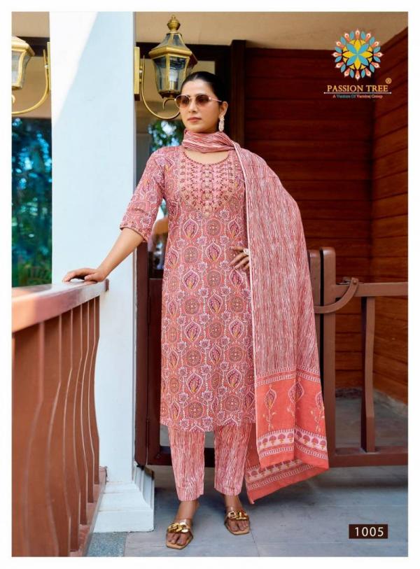 Priyanshi Vol 1 By Passion Tree Cotton Printed Ready Made Collection