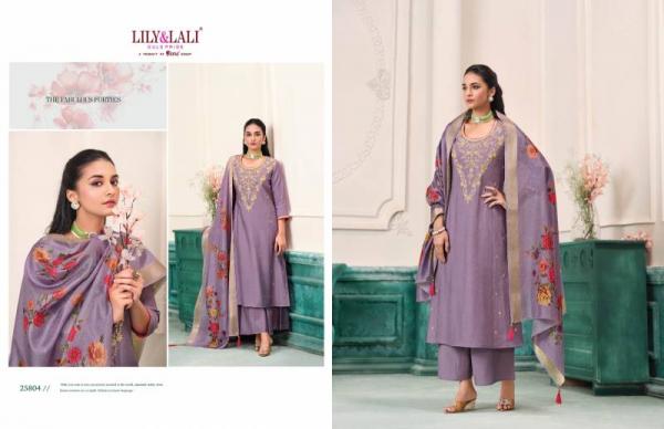 Lily And Lali Nargis Roman Butti Kurti Bottom With Dupatta Collection