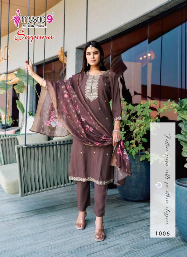 Mystic 9 Sapana Vol 1 Roman Silk Kurti Bottom With Dupatta