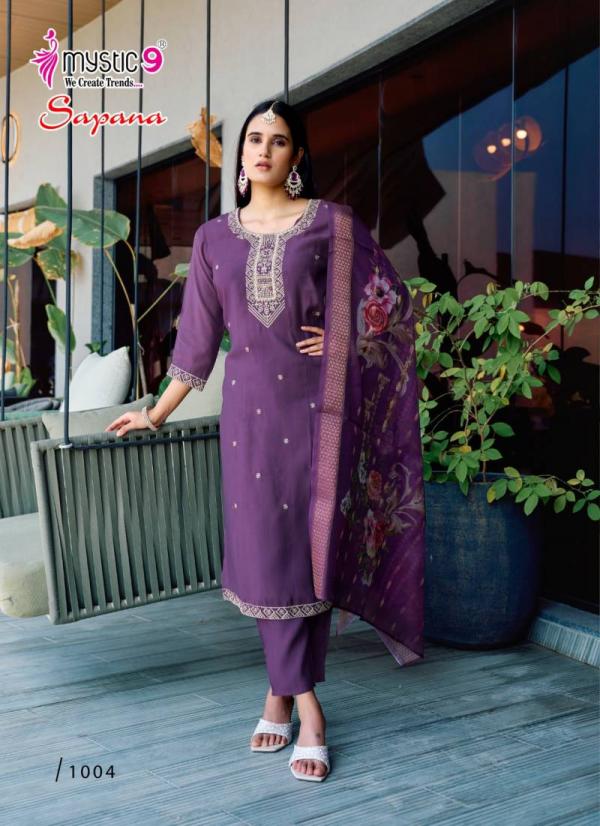 Mystic 9 Sapana Vol 1 Roman Silk Kurti Bottom With Dupatta