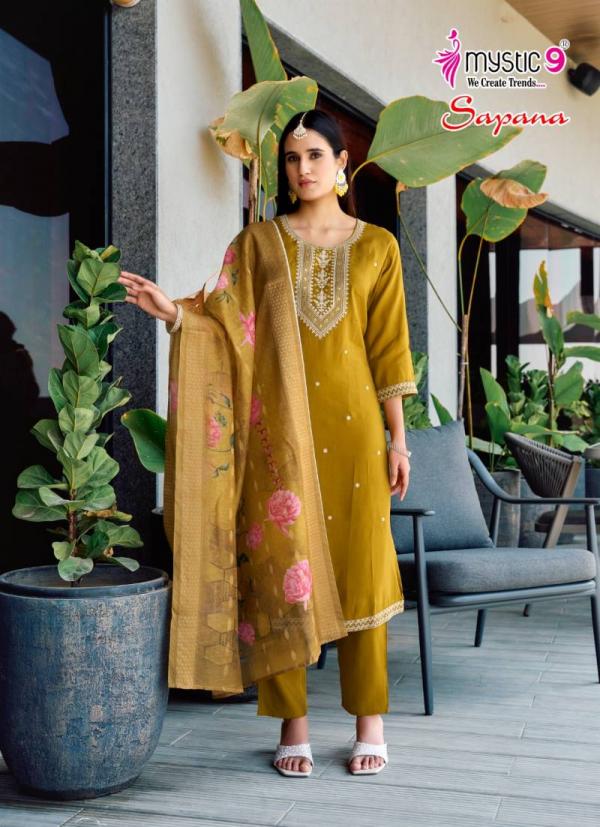 Mystic 9 Sapana Vol 1 Roman Silk Kurti Bottom With Dupatta