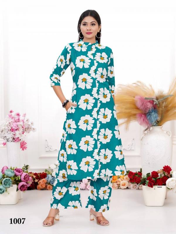 Dulhari Vol 2 Rayon Printed Casual Wear Kurti With Bottom Collection