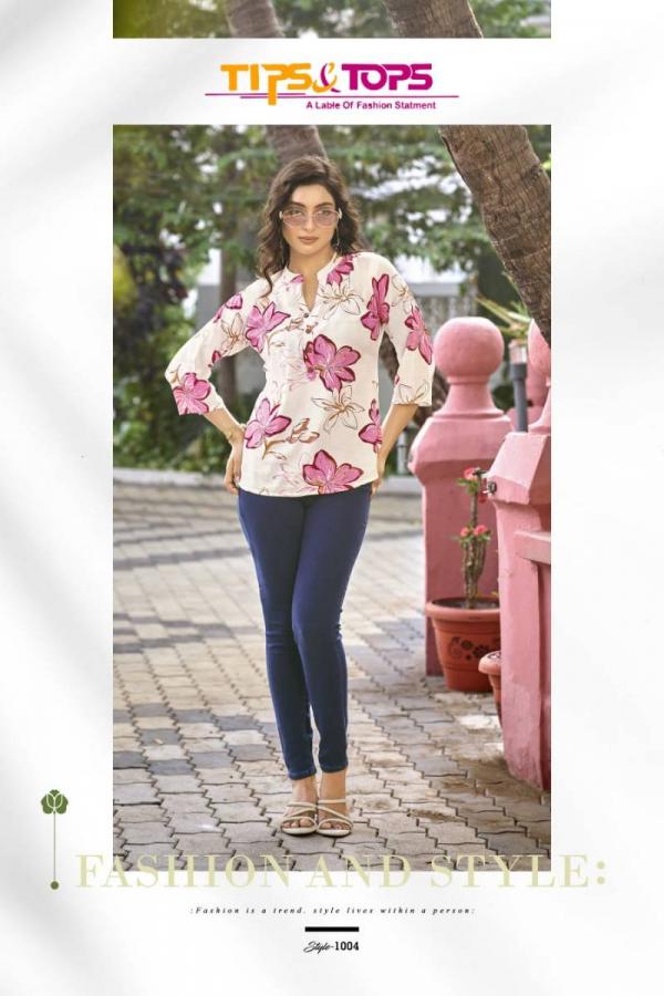 Tips And Tops Baby Vol 6 Rayon Printed Western Top Collection