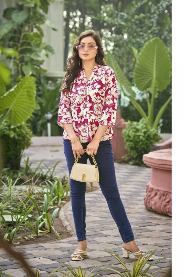 Tips And Tops Baby Vol 6 Rayon Printed Western Top Collection