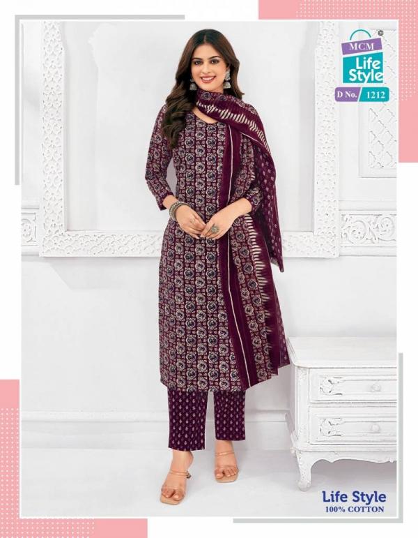 MCM Lifestyle Vol 12 Readymade Cotton Kurtis Bottom With Dupatta