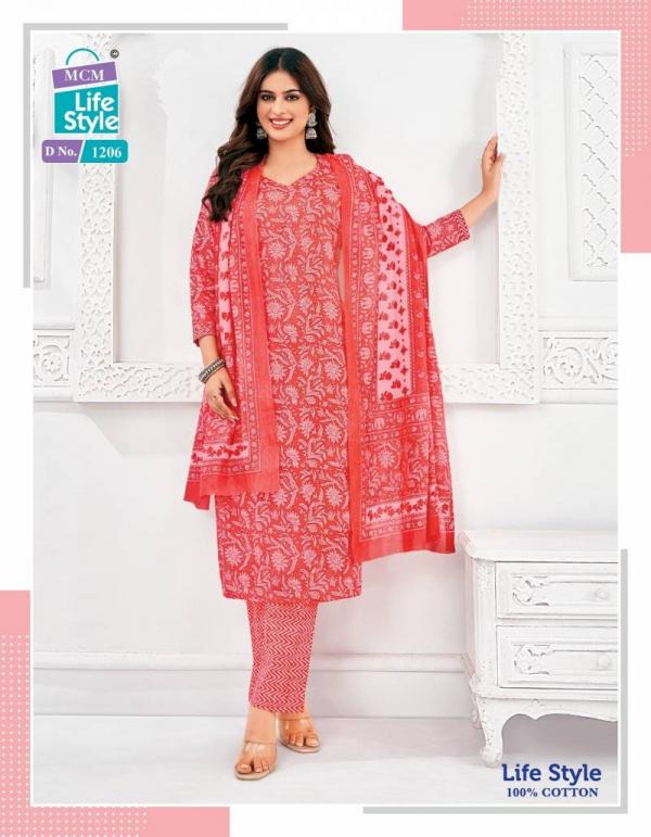 MCM Lifestyle Vol 12 Readymade Cotton Kurtis Bottom With Dupatta