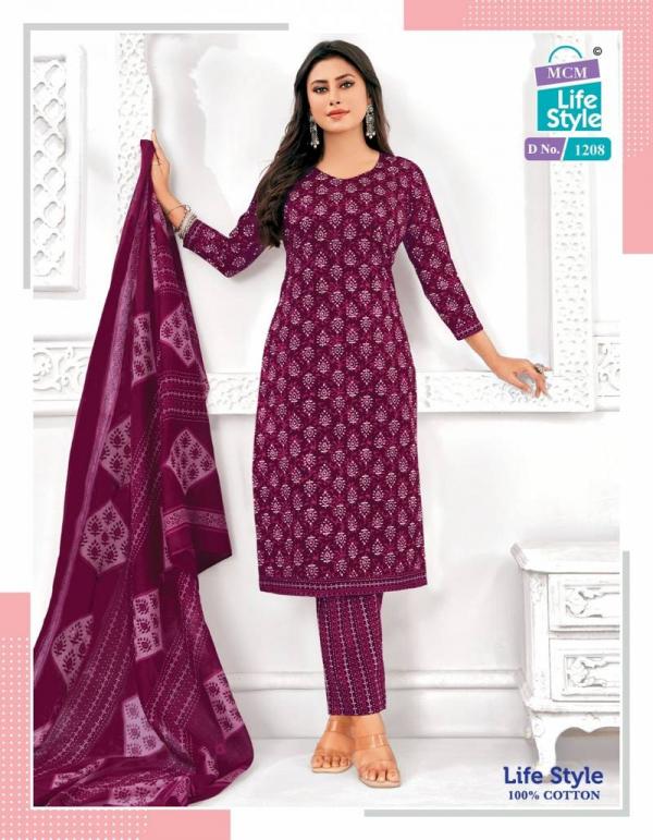 MCM Lifestyle Vol 12 Readymade Cotton Kurtis Bottom With Dupatta