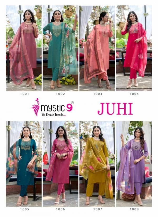 Mystic 9 Juhi Vol 1 Gajji Silk Kurti Bottom With Dupatta Collection