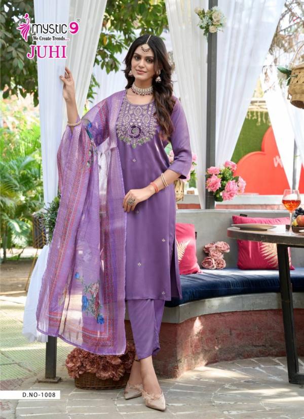 Mystic 9 Juhi Vol 1 Gajji Silk Kurti Bottom With Dupatta Collection