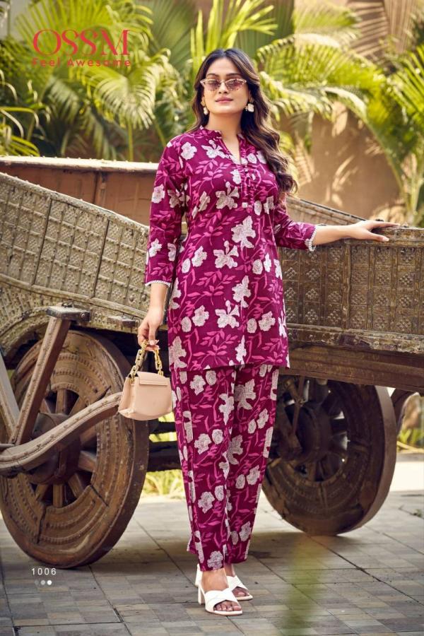 Ossm Cotton Beats Cotton Printed Fancy Co Ord Set Collection