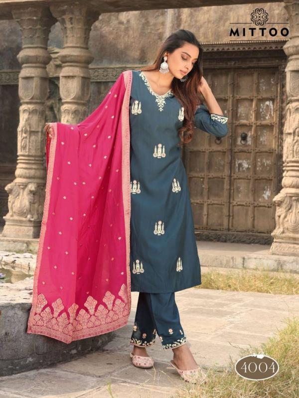 Mittoo Saundarya Viscose Weaving Top Bottom With Dupatta