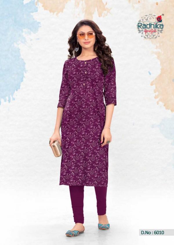 Radhika Traditional Vol 6 Casual Cotton Printed Kurti Collection