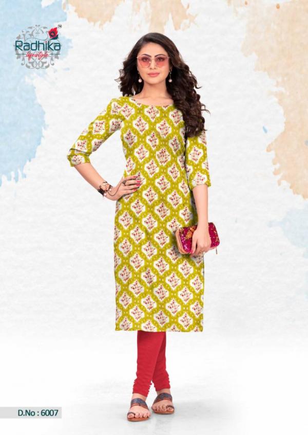Radhika Traditional Vol 6 Casual Cotton Printed Kurti Collection