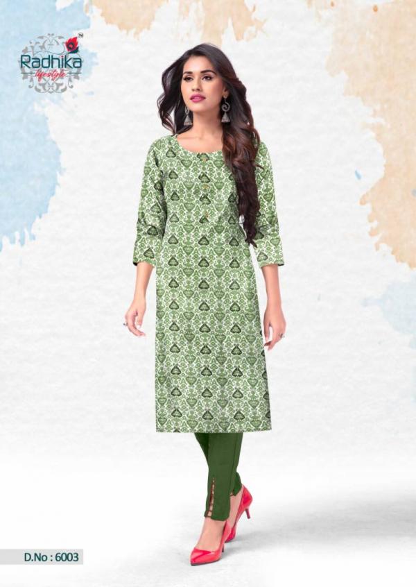 Radhika Traditional Vol 6 Casual Cotton Printed Kurti Collection