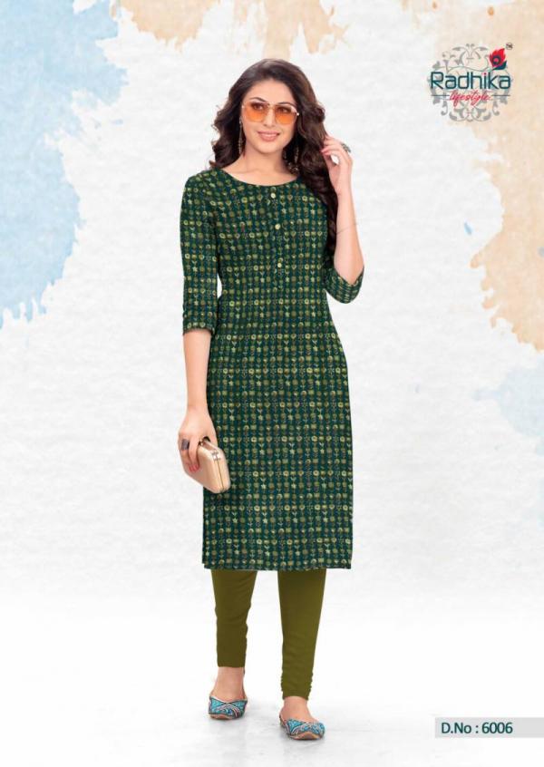 Radhika Traditional Vol 6 Casual Cotton Printed Kurti Collection