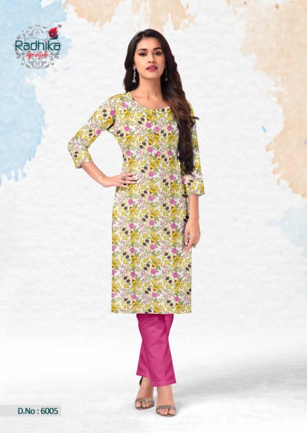 Radhika Traditional Vol 6 Casual Cotton Printed Kurti Collection