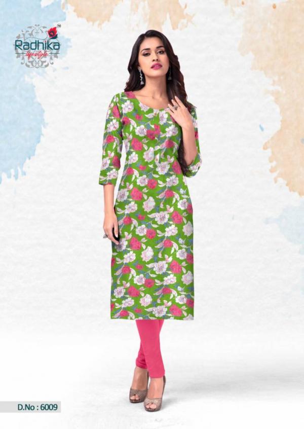 Radhika Traditional Vol 6 Casual Cotton Printed Kurti Collection