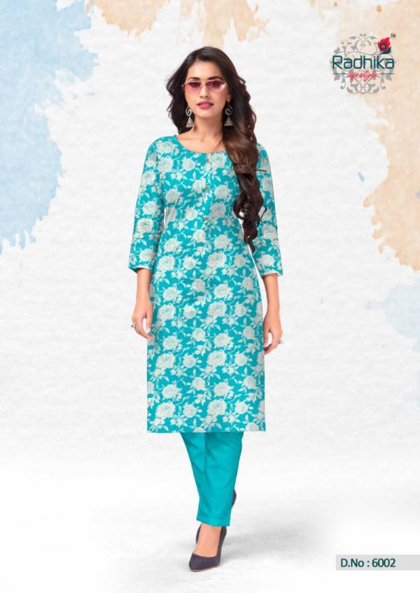 Radhika Traditional Vol 6 Casual Cotton Printed Kurti Collection