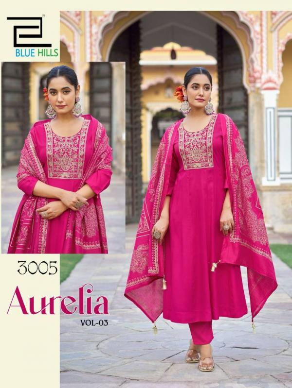 Blue Hills Aurelia Vol 3 Rayon Kurti Bottom With Dupatta Collection