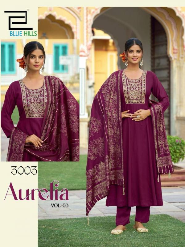 Blue Hills Aurelia Vol 3 Rayon Kurti Bottom With Dupatta Collection