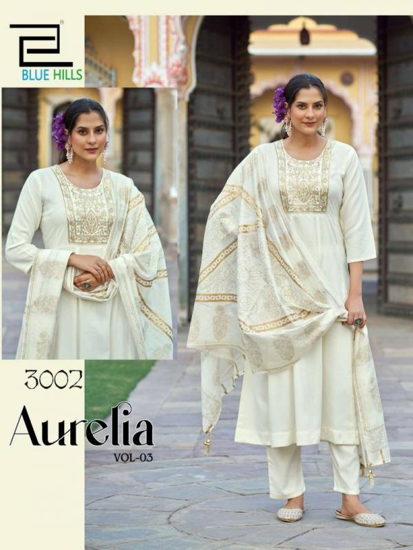 Blue Hills Aurelia Vol 3 Rayon Kurti Bottom With Dupatta Collection