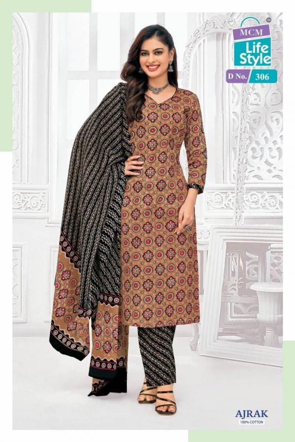 Mcm Ajrakh Vol 3 Cotton Printed Kurti Pant With Dupatta