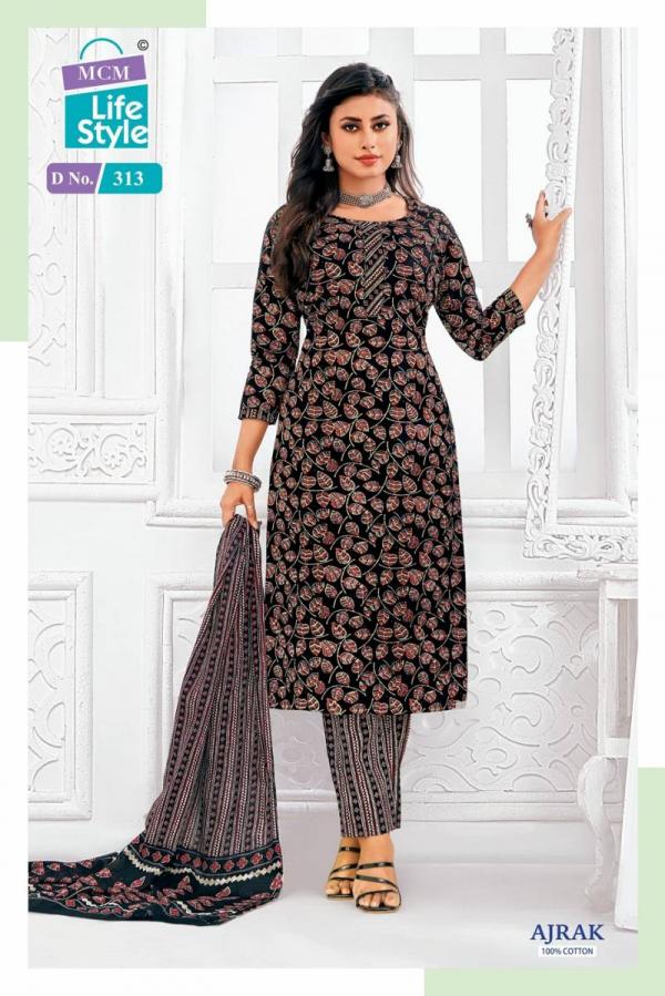 Mcm Ajrakh Vol 3 Cotton Printed Kurti Pant With Dupatta