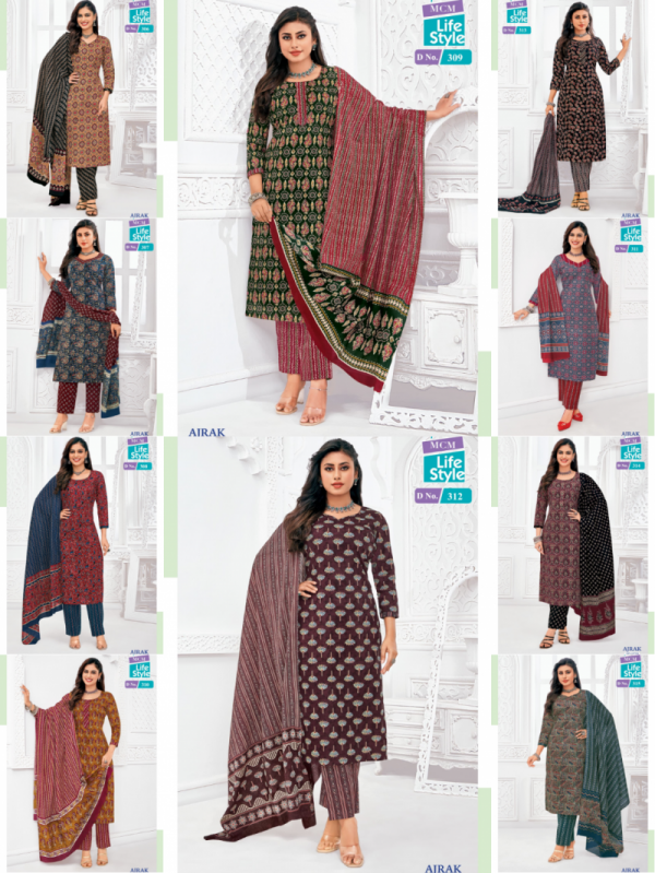 Mcm Ajrakh Vol 3 Cotton Printed Kurti Pant With Dupatta