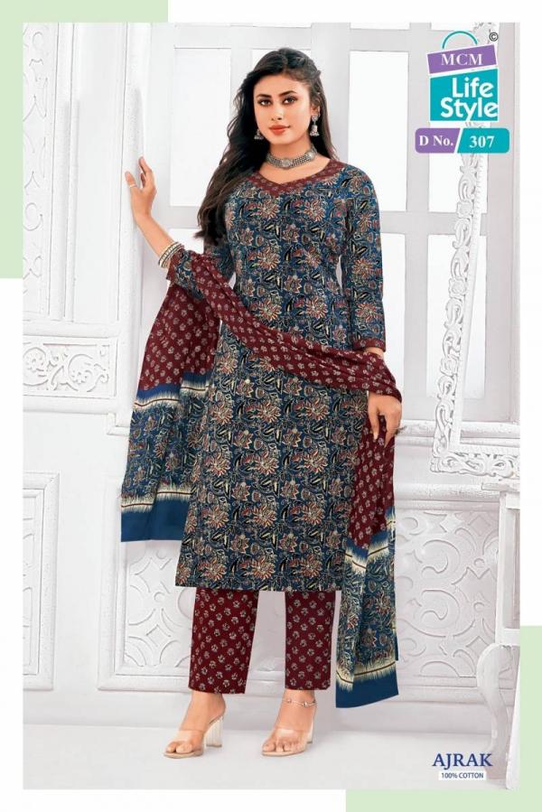 Mcm Ajrakh Vol 3 Cotton Printed Kurti Pant With Dupatta