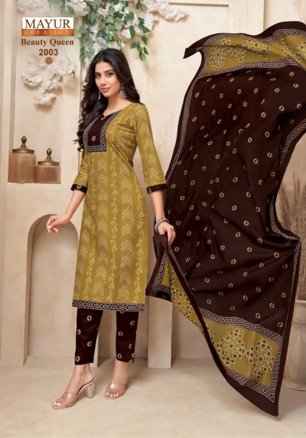 Mayur Beauty Queen Vol 2 Cotton Printed Kurti Bottom With Dupatta