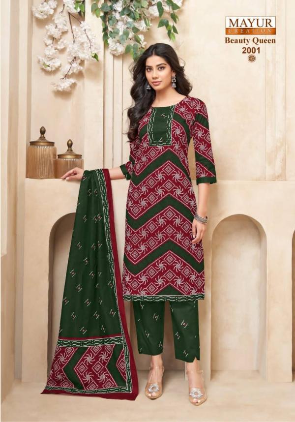 Mayur Beauty Queen Vol 2 Cotton Printed Kurti Bottom With Dupatta